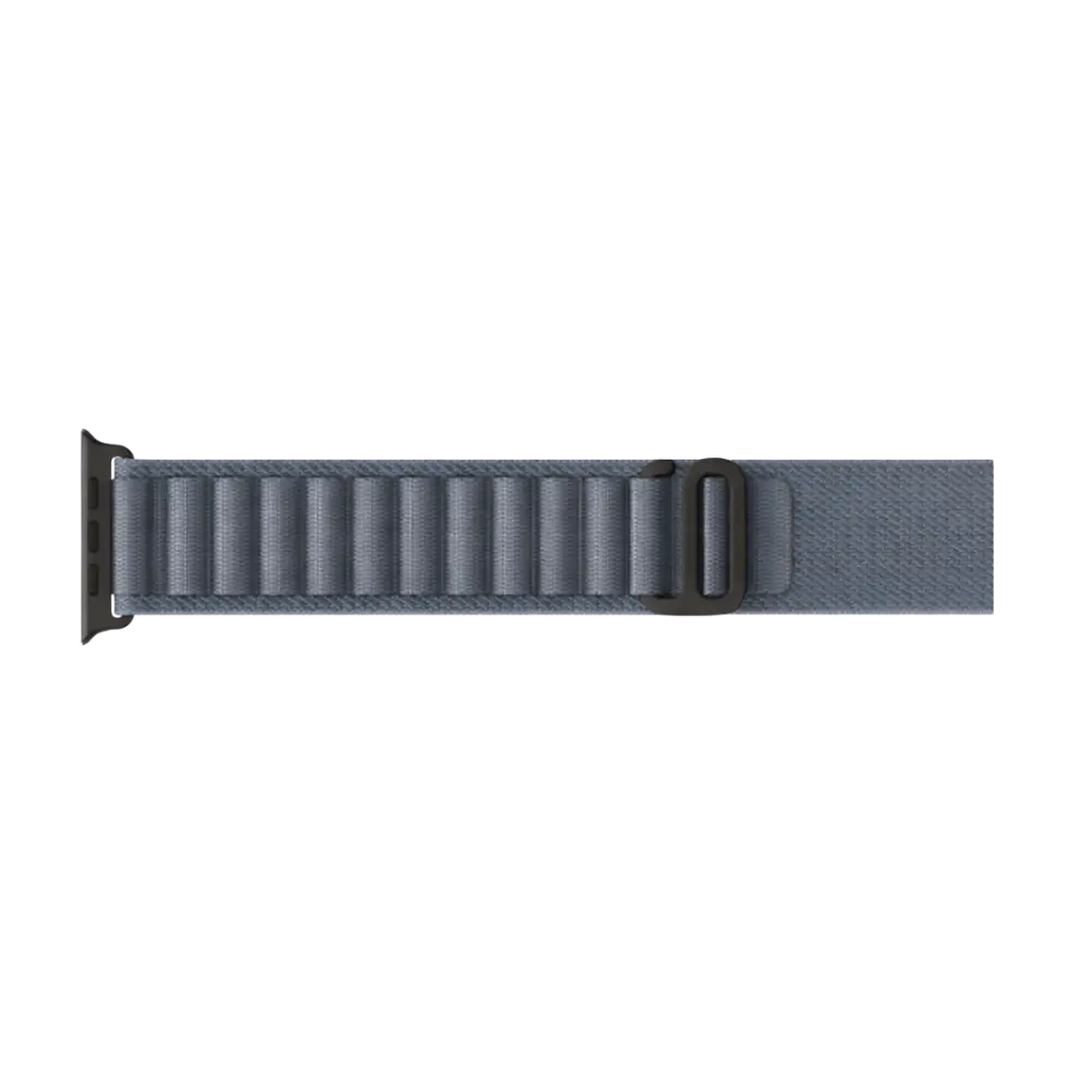 Apple Watch Nylon Armband Grau-Blau – robust, leicht & komfortabel